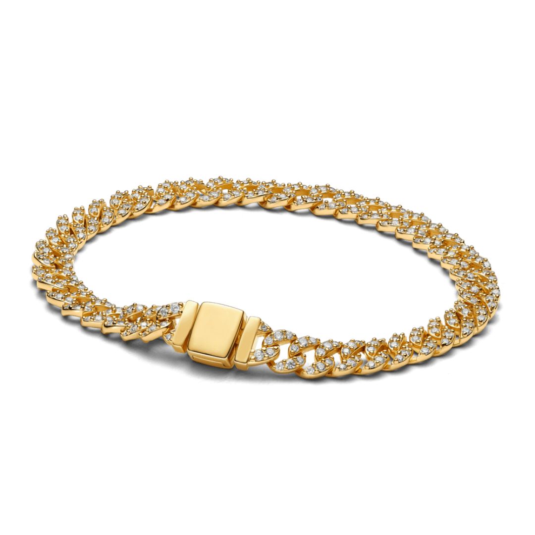 Gold Radiant Cuban Bracelet
