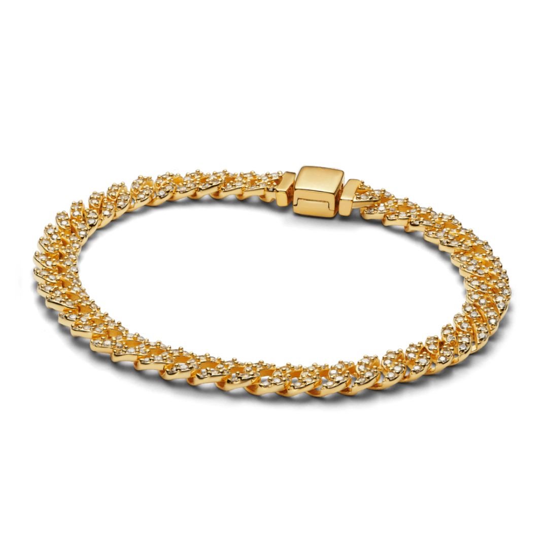 Gold Radiant Cuban Bracelet