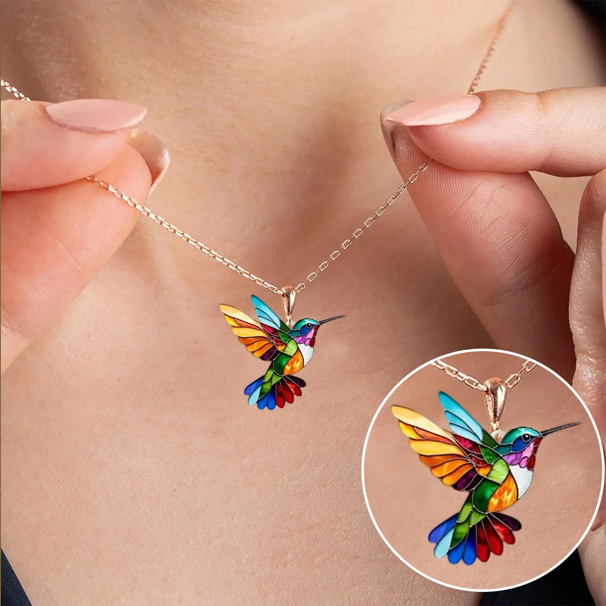 Hummingbird Pendant Necklace