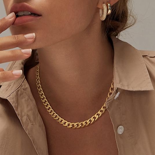 Bold Gold Link Necklace