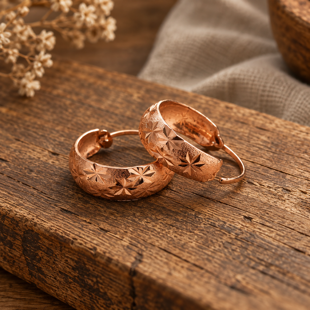 Luma Copper Earrings