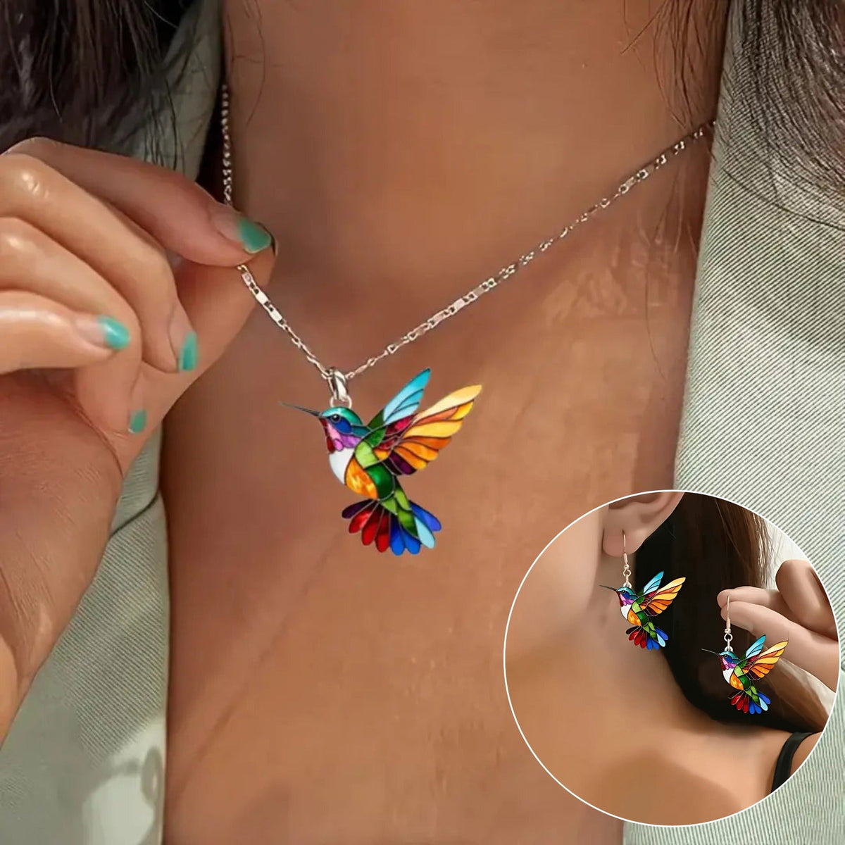 Hummingbird Pendant Necklace