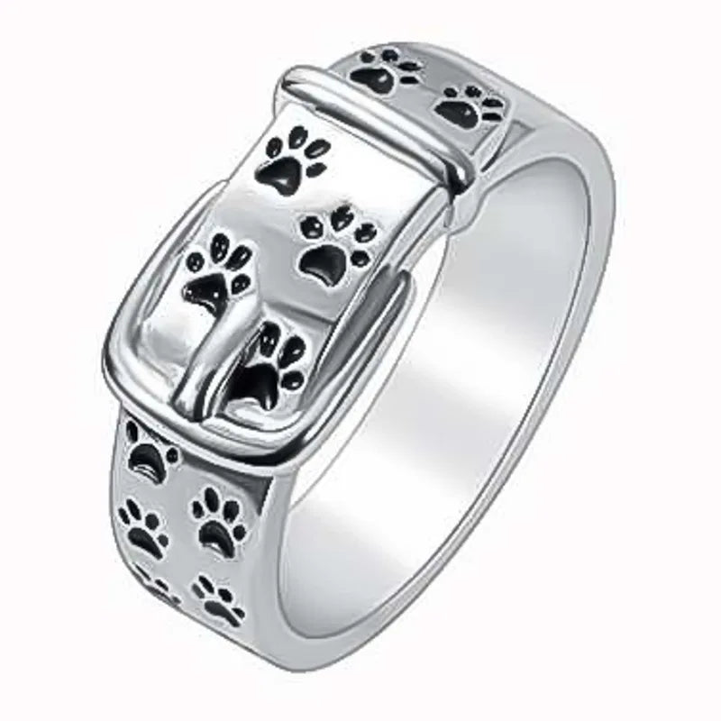 Pawprint Collar Ring