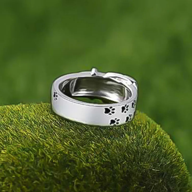 Pawprint Collar Ring