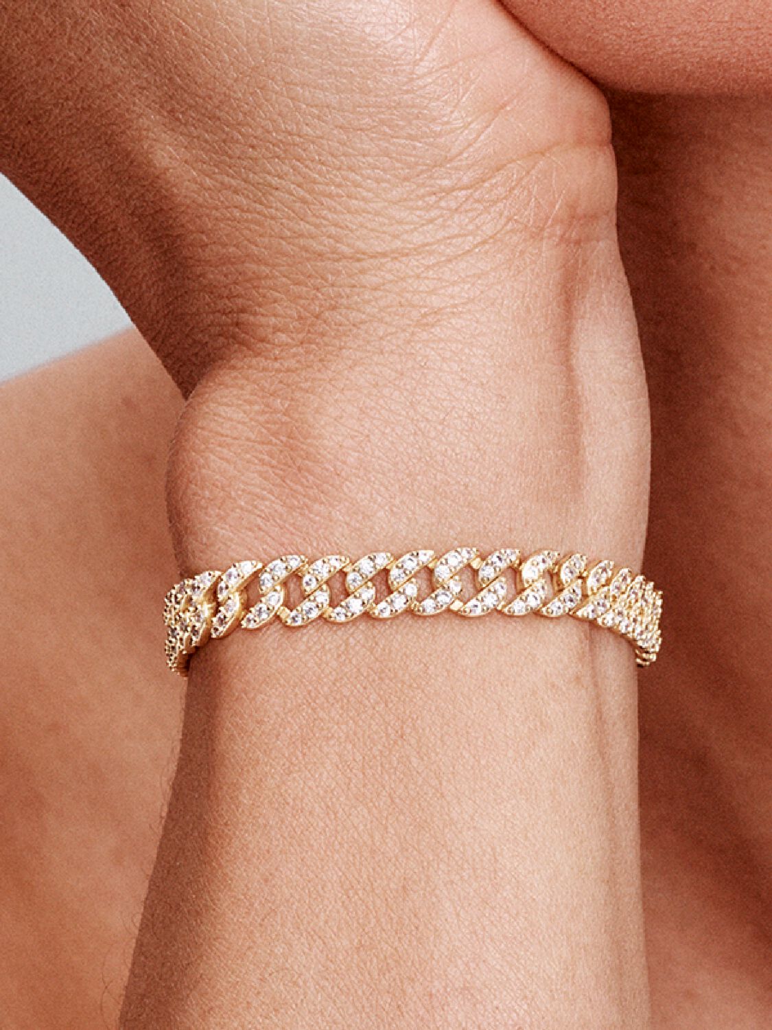 Gold Radiant Cuban Bracelet