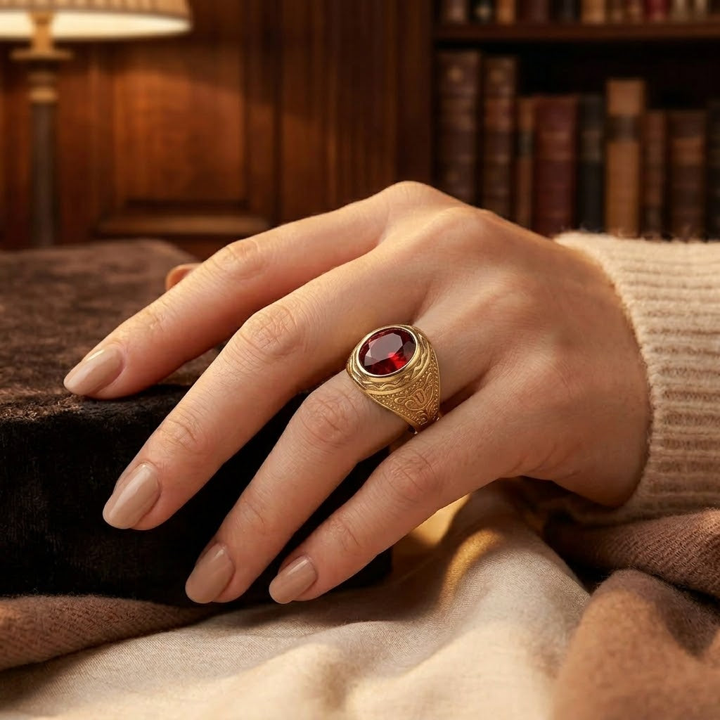 Ruby Signet Ring