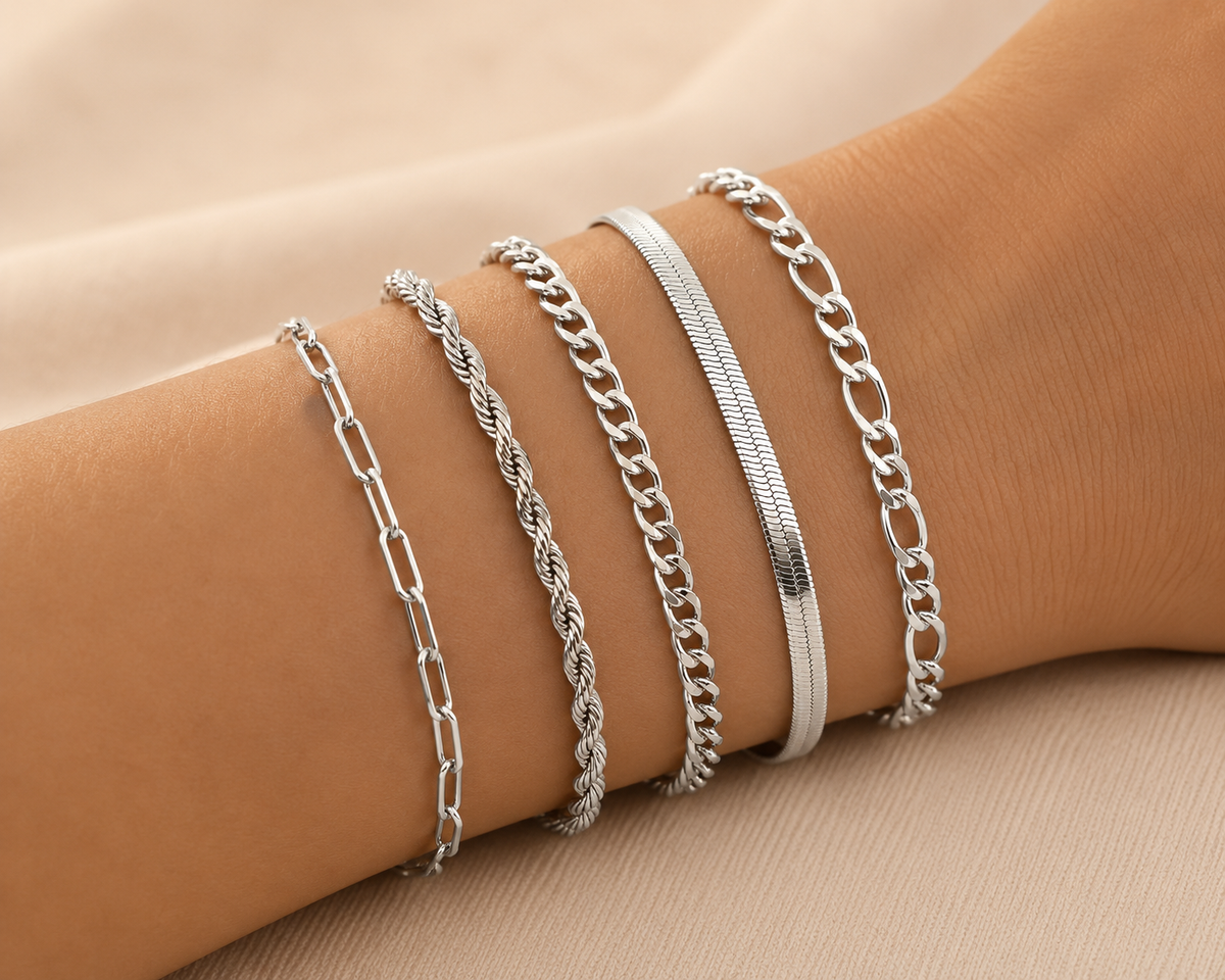 Gold Layered Bracelet Set