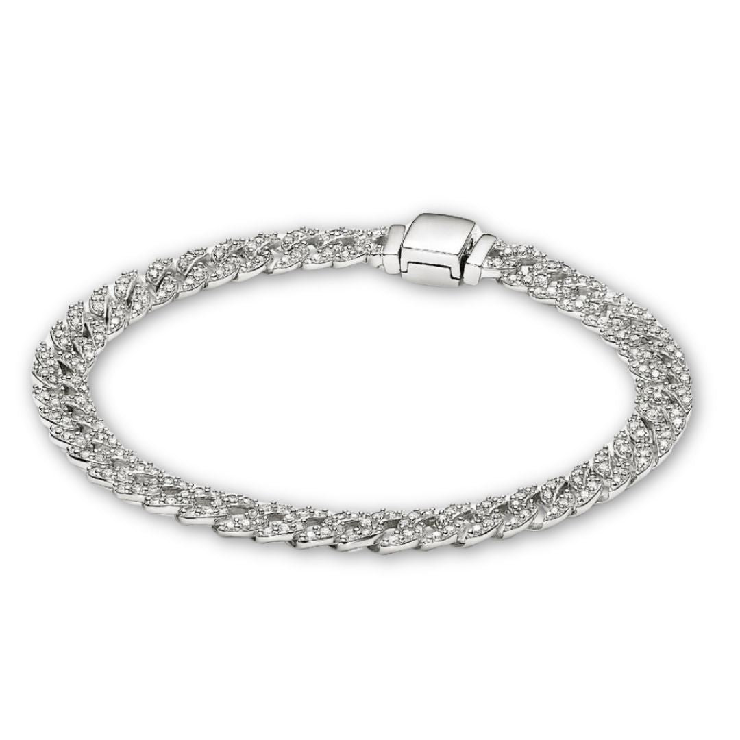 Gold Radiant Cuban Bracelet