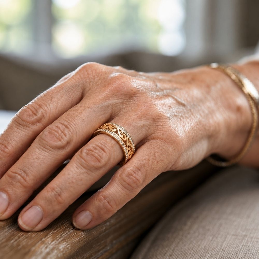 Golden Filigree Ring