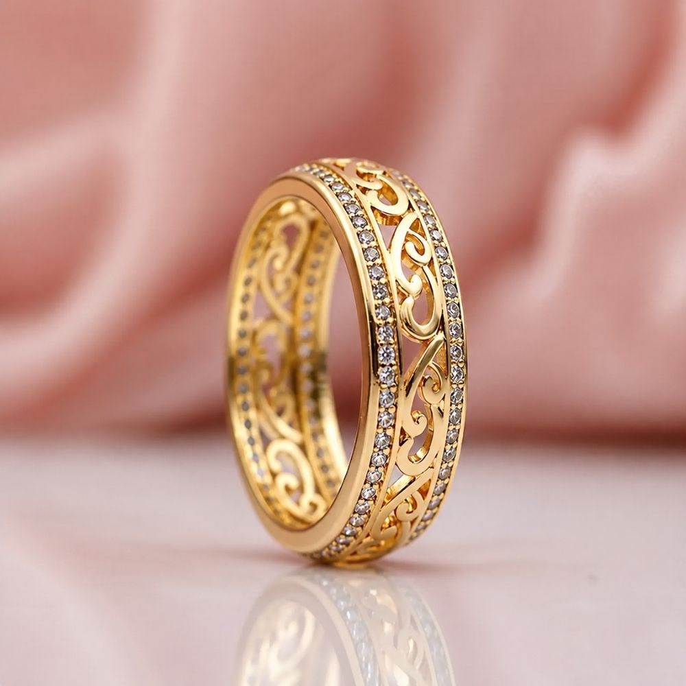 Golden Filigree Ring