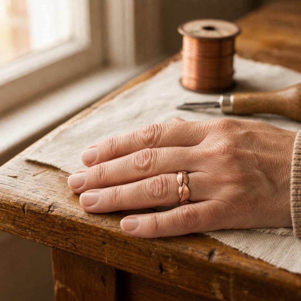 Vine Copper Ring