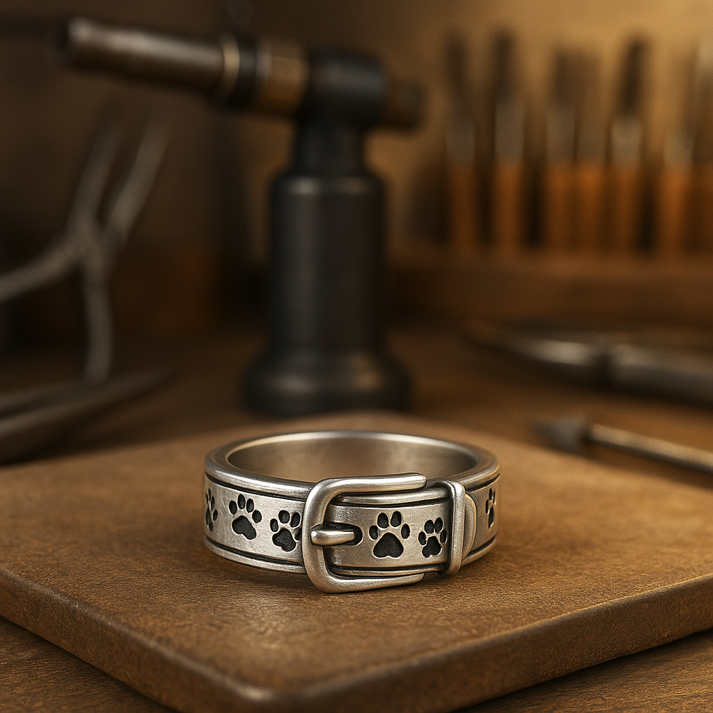 Pawprint Collar Ring